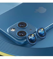 iPhone 13 Uyumlu Gerçek Safir Lens Koruyucu Görüntü Kalitesini Bozmayan Netlik (Mavi)