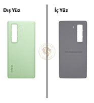 Infinix Hot 50 Pro Plus Yeşil Uyumlu Arka Kapak Arka Cam Batarya Pil Kapağı Lazer Kesim Back Cover