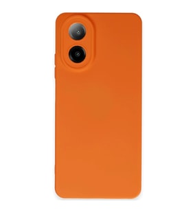Oppo A38 Kılıf Nano içi Kadife Silikon - Turuncu