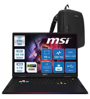MSI Raider 18 Max Hx A2WI-1040TR Intel Core Ultra 9 290HX Plus 48GB Ddr5 4tb SSD Rtx 5080 16GB 175W Freedos 18” Uhd+ (3840X2400) Miniled 120HZ IPS Oyuncu Bilgisayarı 1040TRF08 + Zetta Çanta
