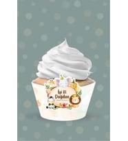 Safari Party Temalı Cupcake Sargısı 8'li