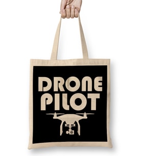 Cute Drone Pilot Funny Drone Lovers Bez Çanta Uzun Saplı