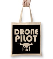 Cute Drone Pilot Funny Drone Lovers Bez Çanta Uzun Saplı