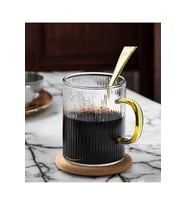 Lüx Altın Kulplu Kahve Yanı Bardağı 130ml
