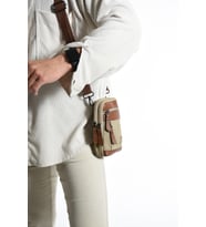 M 420 Mega Bag Çok Gözlü Küçük Günlük Omuz / Çapraz Çanta Camel-Taba