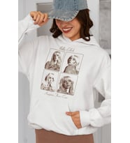 Tasarım Billie Eilish Happier Than Ever Baskılı Unisex Oversize Şarkıcı Hoodie