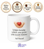 Dünya Gönüllüler Günü Hediye Kupa İyilik Yapanlara Özel Tasarım Bardak