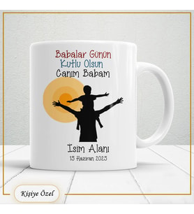 Babalar Günü Hediyesi – Kişiye Özel Kupa Bardak-baba55