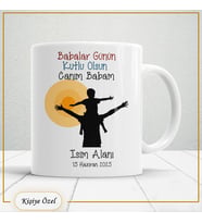 Babalar Günü Hediyesi – Kişiye Özel Kupa Bardak-baba55