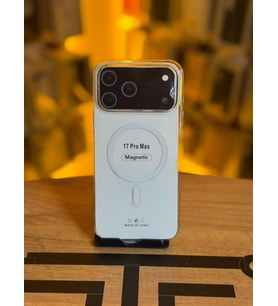 İphone 17 Pro Max Uyumlu Şeffaf Sert Kılıf Magsafe Destekli Tam Koruma Kılıf