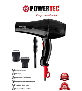 TR-901 Turbo Profesyonel Fön Makinası + Berber Fön Fırçası