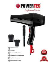 Powertec TR-901 Turbo Profesyonel Fön Makinası + Berber Fön Fırçası