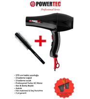TR-901 Turbo Profesyonel Fön Makinası + Berber Fön Fırçası