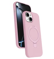 iPhone 14 Regal Magsafe Standlı Kapak - Açık Pembe