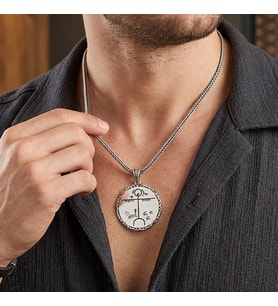 Kam Davulu Model 925 Ayar Gümüş Kolye