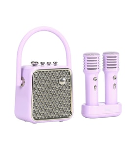Divoom SongBird-SE Çift Mikrofonlu 18W Bluetooth Hoparlör, Lila