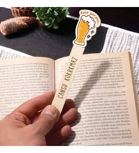 Kişiye Özel Köpüklü Bira Bardağı Kitap Okuma Ayracı