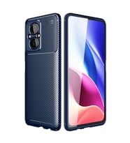 Newface Xiaomi Poco M5 Kılıf Auto Focus Karbon Kapak - Lacivert