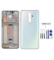 Xiaomi Redmi NOTE 8 PRO FULL Kasa Arka Kapak Takım BEYAZ - TAMİR SETİ