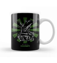 Xenomorph Retro Japanese Alien Kupa Bardak Porselen