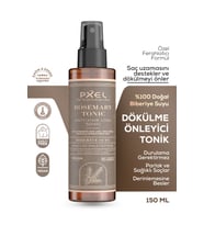 PXEL Dökülme Önleyici Biberiye Yağı Saç Bakım Toniği 150 ML  Zayıflayan İncelen ve Dökülen Saçlar  Vegan Saç Bakım Toniği