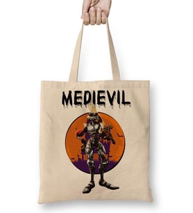 Medievil Bez Çanta Uzun Saplı