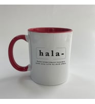 Hala Baskılı Kırmızı Mega Kupa