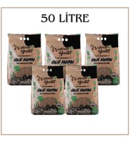 Natural Bastet Topaklanan Çam Pelet Kedi Kumu 50 Litre