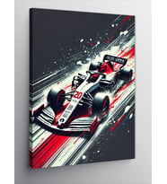 Kanvas Tablo Hızlı Formula 1 Aracı