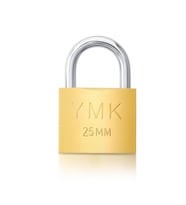YMK Asma Kilit Sarı Kısa 25 MM YMK-1225B