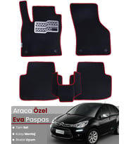 CİTROEN C3 (2002-2009) Uyumlu EVA Paspas Tam Set–Araca Özel,Su Geçirmez,Hızlı ve Kolay Montaj