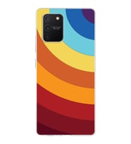 Samsung Galaxy S10 Lite  Kapak Renk Cümbüşü Tasarımlı Şeffaf Silikon Kılıf