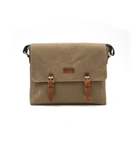 Design 03 Kanvas - Deri 15.6 Inch Postacı Laptop Çantası
