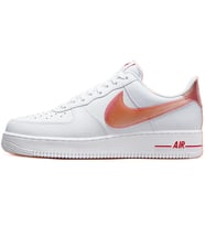 Nike Air Force 1 '07 Jumbo Swoosh Leather Hakiki Deri Erkek Spor Ayakkabı Beyaz Turuncu