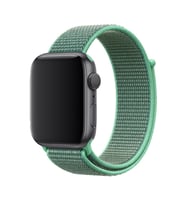 Apple Watch 10/11 42mm-38/40/41mm Kordon Hasır Kordon 2/3/4/5/6/se/7/8/9 (Çağla Yeşili)
