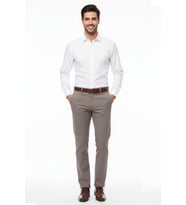 Erkek Regular Fit  Kumaş Pantolon Likra Kumaş BGL-ST05031 (Bej)