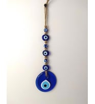 Cam Nazar Kötü Göz Kovucu Hand Made Ağaç Duvar Dekorasyonu Hasır Nazarlık Duvar Ağaç Ev Süsü