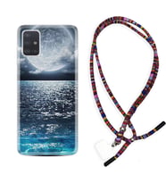 Samsung a71 A72 A73 A7 A9 2018 C7 C9 Kılıf Boyun Asklı Rasta Silikon Great Moon 1301