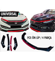 Universal 4 Parça Lip Piano Black Kırmızı Dilli (Siyah)