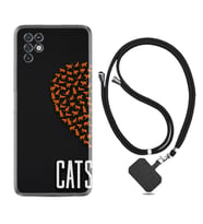 INFINIX Note 11 Pro Note 10 Hot 9 Play Kılıf Boyun Askılı Silikon Cats 1792