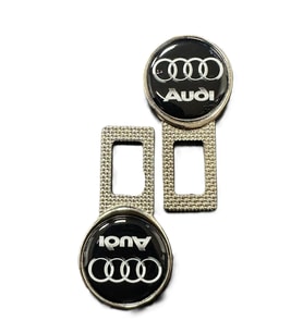 AUDİ Uyumlu İkaz Ses Metal Toka 2 Adet SİYAH