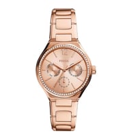 FOSSIL FBQ3721 ROSE GOLD TAŞLI BAYAN KOL SAATİ