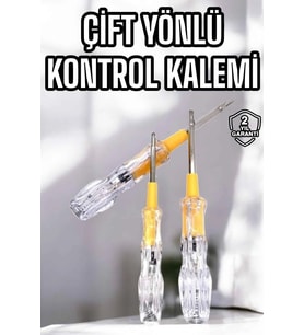 Çift Taraflı Elektrik Kontrol Kalemi Şeffaf Tornavida