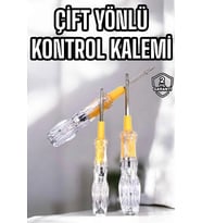 Çift Taraflı Elektrik Kontrol Kalemi Şeffaf Tornavida