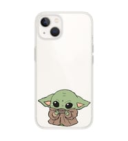 Iphone 14 Uyumlu Baby Yoda Tasarımlı Şeffaf Telefon Kılıfı
