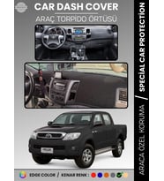 TOYOTA HILUX (2005-2014) Torpido Örtüsü Panel Halısı Torpido Koruma Tam Uyum UV Koruma Kaymaz
