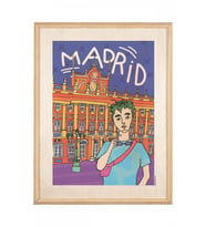 İkigai Madrid Ahşap Tablo