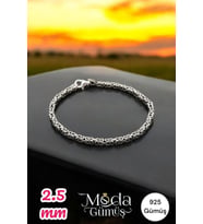 925 Ayar Gümüş Kral Bileklik