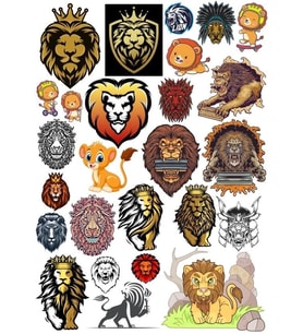 Aslan Sticker Set 12 20 Parça Telefon, Tablet, Defter, Laptop Sticker
