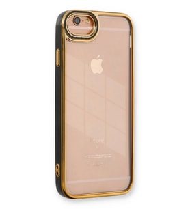 Newface Apple iPhone 6 Kılıf Liva Lens Silikon - Siyah